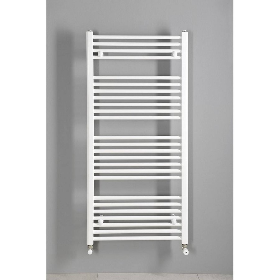 Handdoekradiator Sapho Direct Recht 75x132.2 cm 864W Wit