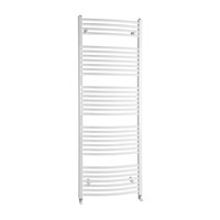 Handdoekradiator Sapho Orbit Gebogen 45x170 cm 732W Wit