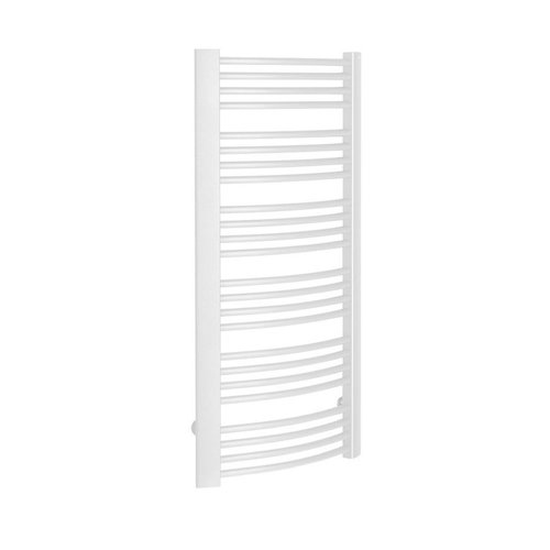 Handdoekradiator Sapho Egeon Gebogen 59.5x123.8 cm Wit 