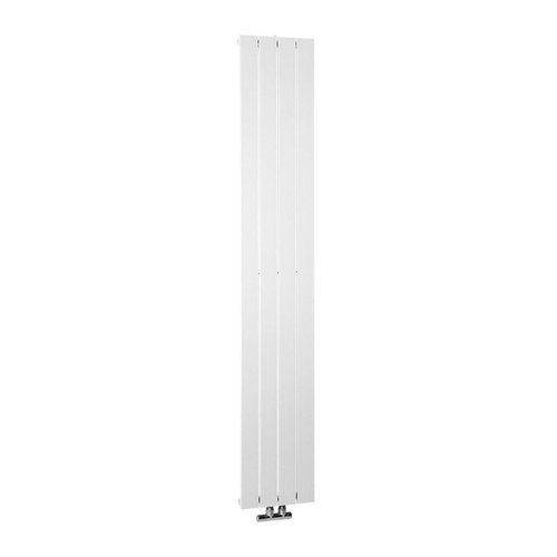 Designradiator Sapho Colonna Recht Middenaansluiting 29.8x180 cm 614W Wit 