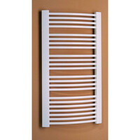 Handdoekradiator Sapho Egeon Gebogen 59.5x174.2 cm Wit