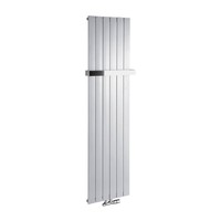 Designradiator Sapho Colonna Recht Middenaansluiting 45x180 cm 910W Zilver