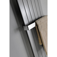 Designradiator Sapho Colonna Recht Middenaansluiting 45x180 cm 910W Zilver