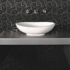 Waskom Opbouw Crosstone Solid Surface 61x36x17 cm Mat Wit