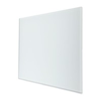 Ventilatierooster Design BWS Ventilatie Vierkant 12.5cm Vlak Glas Mat Wit