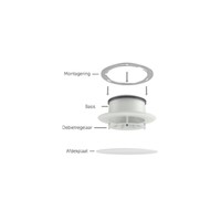 Ventiel Design BWS Ventilatie Luchtafvoer En Toevoer Rond 12.5cm Large Wit