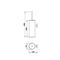 Toiletborstelhouder Plieger Vigo Wandbevestiging 38 cm Chroom