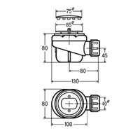 Viega Domoplex Douchebakafvoer Compleet voor Afvoergat 52mm