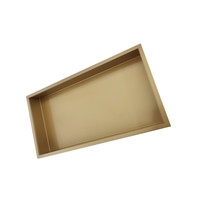 Inbouwnis AQS 30x60x7 cm RVS Goud