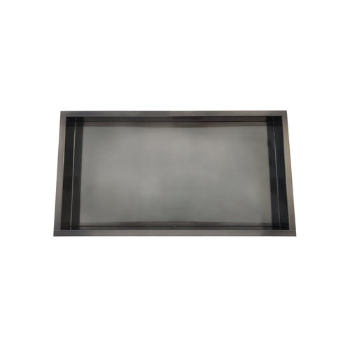 Inbouwnis AQS 30x60x10 cm RVS Black Chrome 