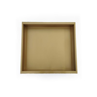 Inbouwnis AQS 30x30x7 cm RVS Goud