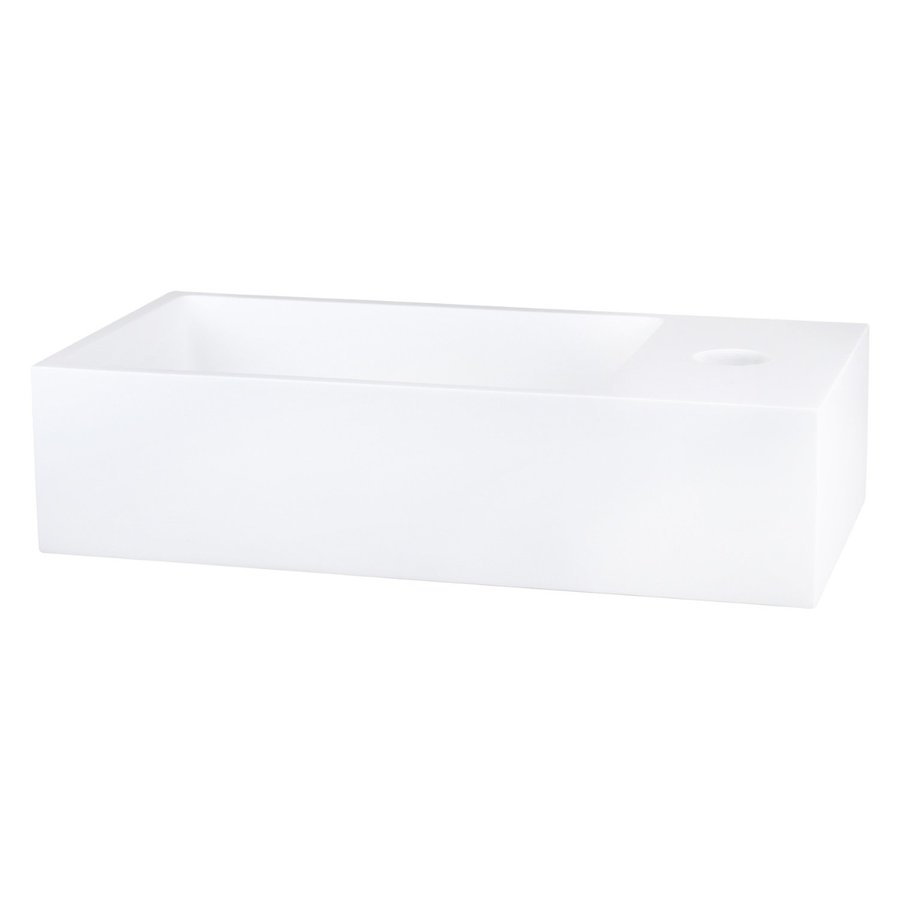 Fontein Differnz Solid Surface 36x18.5x9 cm Wit