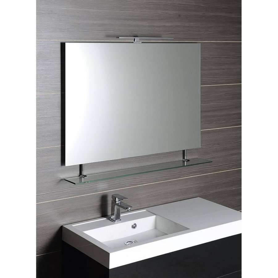 Badkamerspiegel Sapho Wega 90x80 cm met Planchet Glas