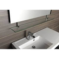 Badkamerspiegel Sapho Wega 90x80 cm met Planchet Glas