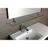 Badkamerspiegel Sapho Wega 100x80 cm met Planchet Glas