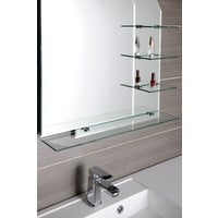 Badkamerspiegel Sapho Wega 65x90 cm met Planchetten Glas