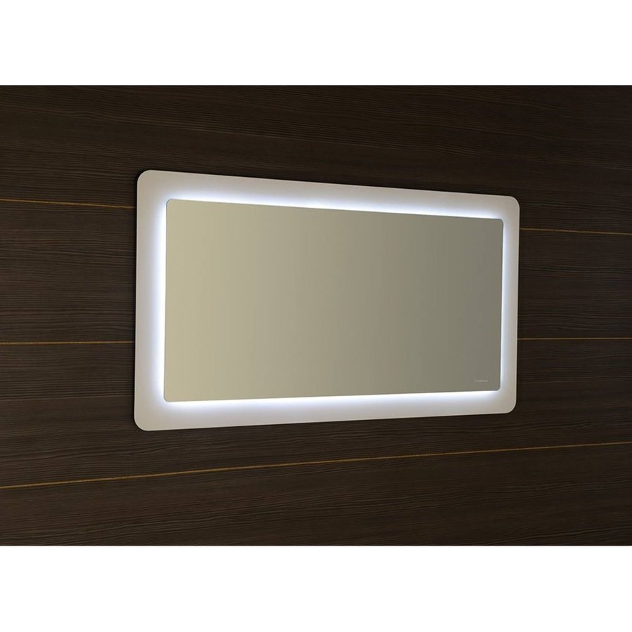 Badkamerspiegel Sapho Lorde 110x60 cm LED met Omlijsting Wit