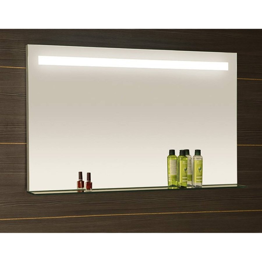 Badkamerspiegel Sapho Breto 100x60.8 cm LED-Verlichting Incl. Planchet