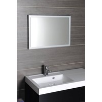 Badkamerspiegel Sapho Luminar 90.3x50.3 cm LED-Verlichting Frame Chroom