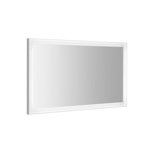 Badkamerspiegel Sapho Flut 120x70 cm LED-Verlichting Omlijsting Wit 