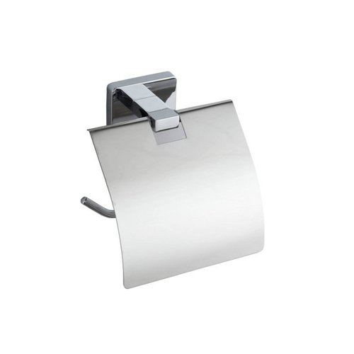 Toiletrolhouder Sapho Apollo 12.7x12.7 cm met Klep Chroom 