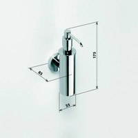 Zeepdispenser Sapho X-Round Hangend 150 ML Chroom