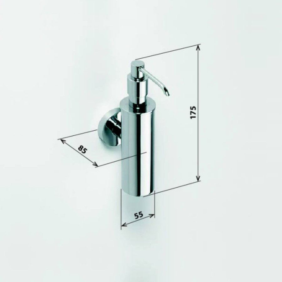 Zeepdispenser Sapho X-Round Hangend 150 ML Chroom