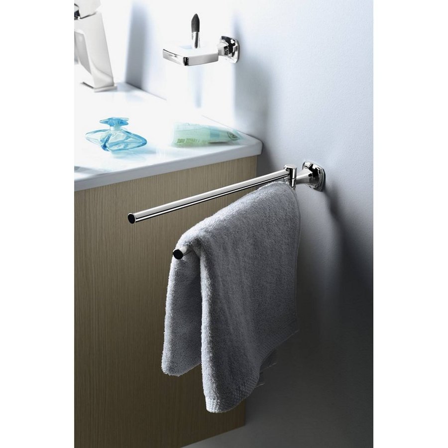 Dubbele Handdoekhouder Sapho Aida Draaibaar 32.8 cm Chroom