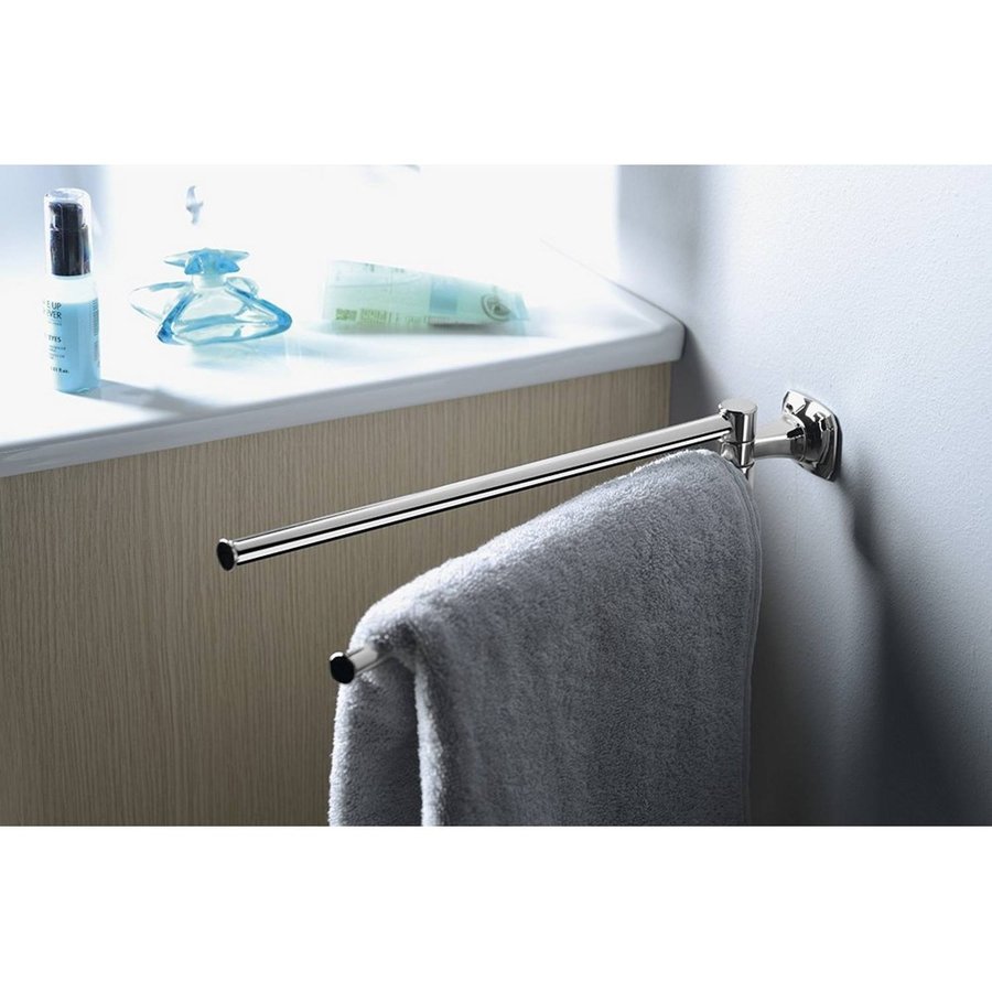 Dubbele Handdoekhouder Sapho Aida Draaibaar 32.8 cm Chroom