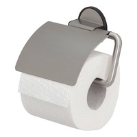 Toiletrolhouder Tiger Tune Met Klep RVS Geborsteld / Zwart