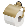 Tiger Toiletrolhouder Tiger Tune Met Klep Messing Geborsteld / Zwart