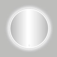 Badkamerspiegel Best Design Venetië White LED Verlichting 80x80 cm Rond Mat Wit