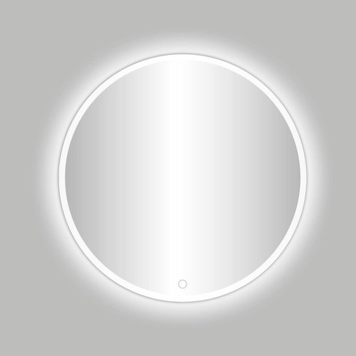 Badkamerspiegel Best Design Venetië White LED Verlichting 60x60 cm Rond Mat Wit 