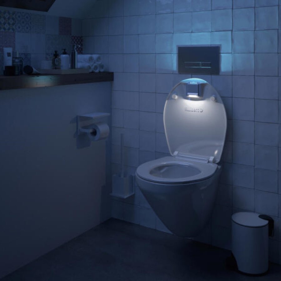 Allibert Toiletzitting Nighty 2 Met Led Verlichting Wit