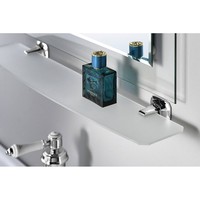 Glazen Planchet Sapho Aida 56x4 cm Chroom / Satijnglas