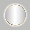 Best Design Badkamerspiegel Best Design Venetië Nancy LED Verlichting 100x100 cm Rond Mat Goud