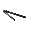 Sapho Dubbele Handdoekhouder Sapho Pirenei Draaibaar 35.9 cm Mat Zwart