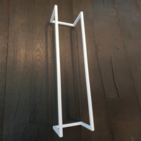 Handdoekenrek AQS Industrieel 95x25x20 cm Wit