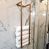 Handdoekenrek AQS Industrieel 95x25x20 cm Goud