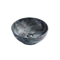 Opbouw Waskom Creavit Aloni Rond Model 41x18 cm Antraciet