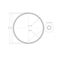 Ronde Badkamerspiegel LED BWS Spark Edge 100 cm