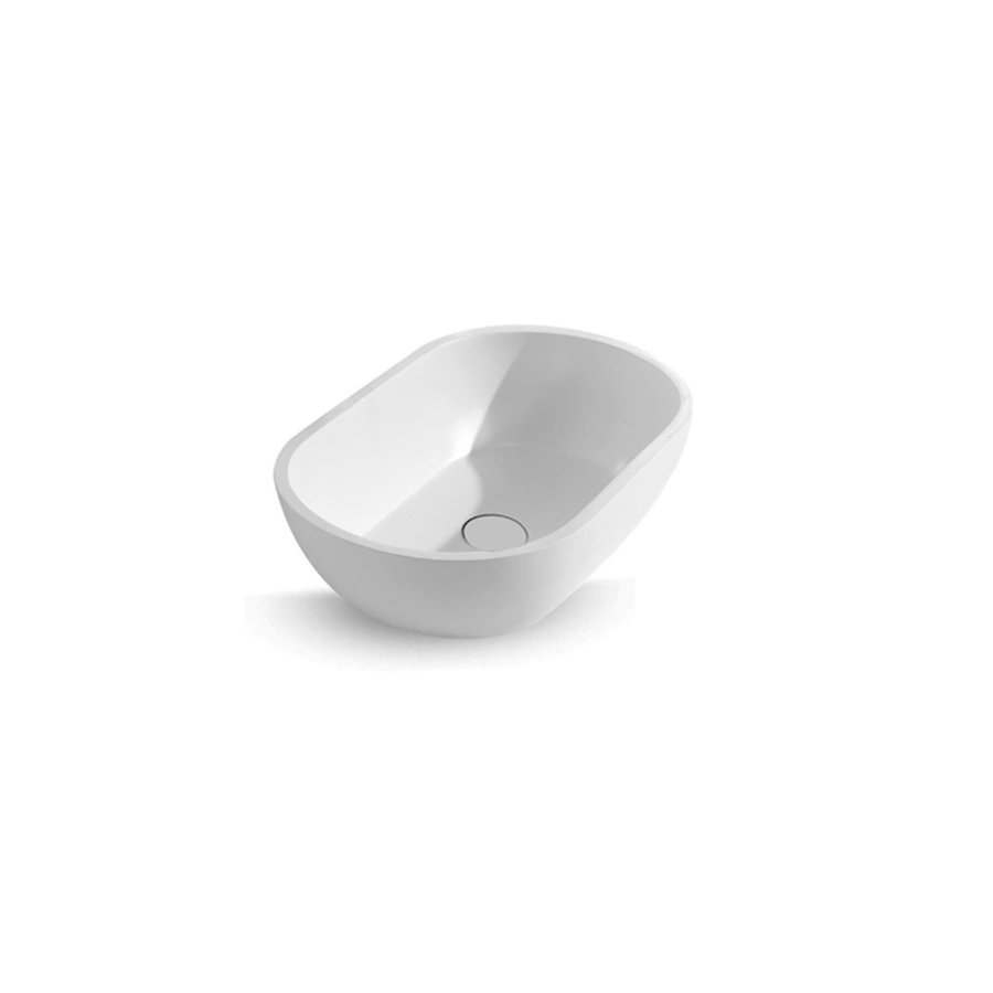 Wastafel EH Design Caorle Solid Surface 560x320x150 mm Mat Wit