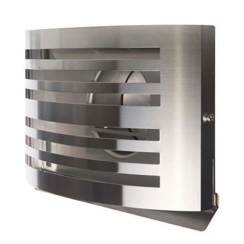 Overdruk Ventilatierooster Alfa 15 cm Geborsteld RVS 