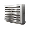 Weckx Overdruk Ventilatierooster Beta 12.5 cm Geborsteld RVS