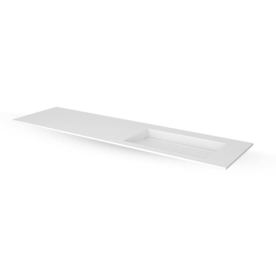 Wastafel EH Design Slimline Vanity Basin Lillaz Special 1300x450x12 mm Mat Wit