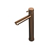 Brauer Wastafelmengkraan Brauer Copper Edition Coldstart Opbouw Hoog Korte Ronde Hendel Geborsteld Koper PVD