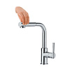 GRB Keukenkraan GRB Kitchen 29,3 cm met Uittrekbare Handdouche Messing Chroom