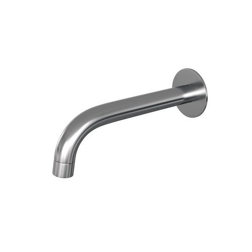 Uitloop Brauer Gebogen Incl Rozet 65mm PVD-Coating Geborsteld Nikkel 