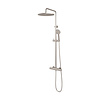 Brauer Regendouche Brauer Brushed Showerpipe Met Thermostaat 30cm 3 Standen Geborsteld Nikkel