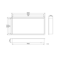 Inbouwnis Brauer Box Met Flens 30x60cm Roestvrijstaal Koper